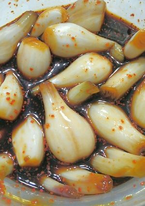 ワケギの根っこの醤油漬け-レシピのメイン写真