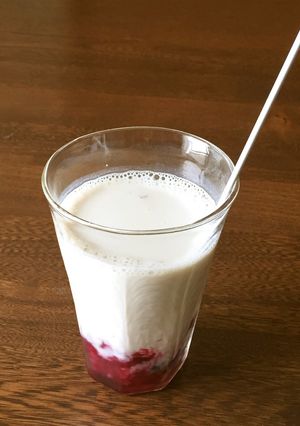 純米酒とチェリーのシロップ-レシピのメイン写真