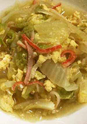 超楽々 カニかま次郎の野菜卵煮作ります。-レシピのメイン写真