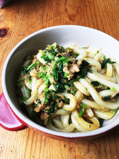 簡単!ガーリック☆パクチー!焼うどん-レシピのメイン写真