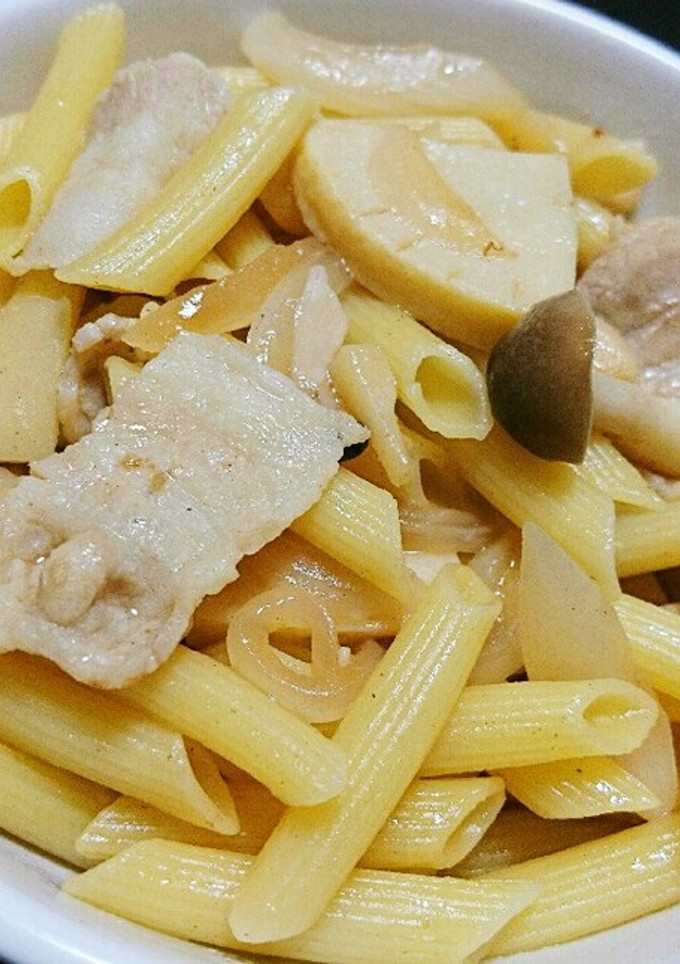 筍と豚バラの和風パスタペンネ☆-レシピのメイン写真