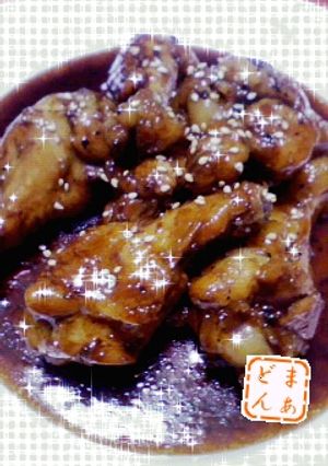 ★材料これだけ！？手羽元のこってり煮★-レシピのメイン写真