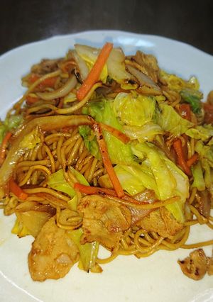 大磯屋♫春キャベツと新玉ねぎの焼そば-レシピのメイン写真