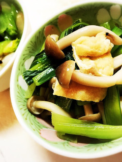 超簡単!小松菜と茸と薄揚げのさっぱり煮☆-レシピのメイン写真