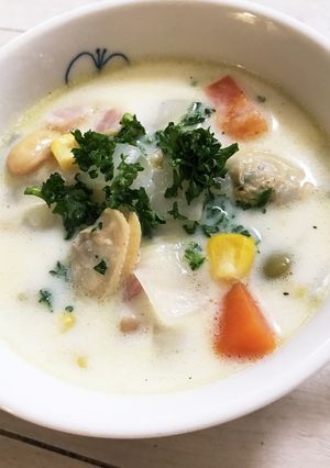 朝ご飯★クラムチャウダー-レシピのメイン写真