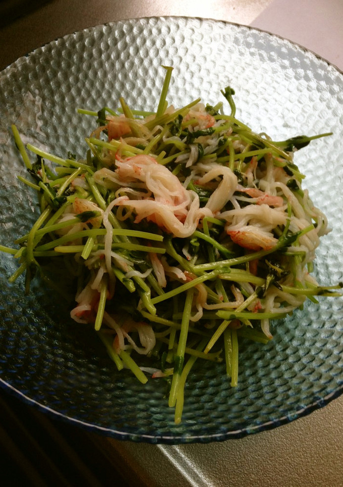 豆苗とカニカマのマヨネーズ炒め-レシピのメイン写真