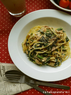 ほうれん草とツナの和風クリームパスタ♪-レシピのメイン写真
