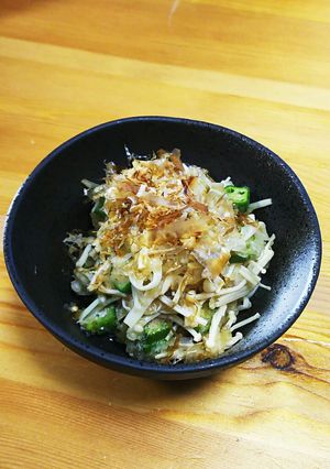 簡単もう一品！エノキとオクラのおろし和え-レシピのメイン写真