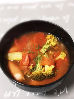 野菜たっぷりトマトスープ-レシピのメイン写真