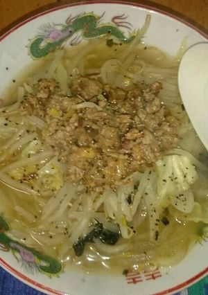 インスタントラーメンに肉味噌-レシピのメイン写真