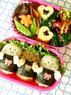 仲良しおにぎり弁当-レシピのメイン写真
