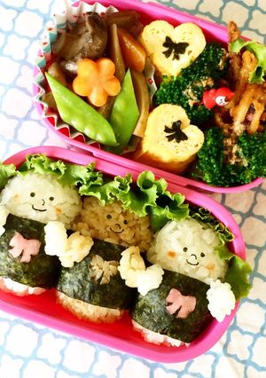 仲良しおにぎり弁当-レシピのメイン写真