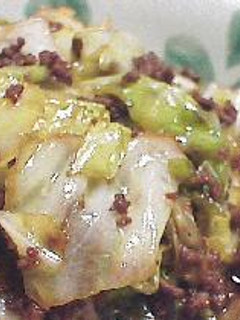キャベツとひき肉のピリ辛みそ炒め-レシピのメイン写真