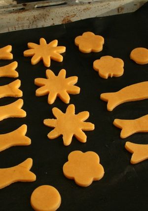 ハロウィーン色の芋クッキー-レシピのメイン写真