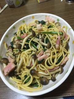 ほうれん草の和風スパゲッティ-レシピのメイン写真