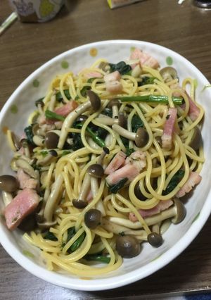 ほうれん草の和風スパゲッティ-レシピのメイン写真