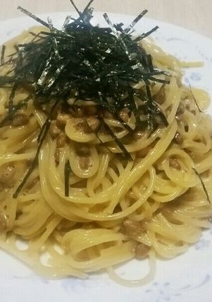 包丁要らずの納豆パスタ!-レシピのメイン写真