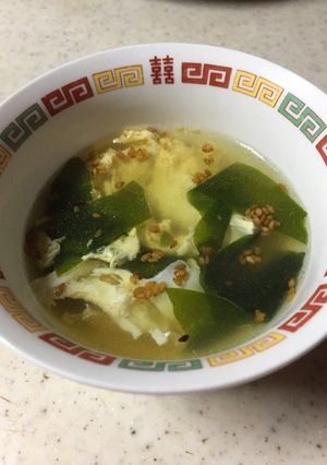 ワカメと卵の中華スープ-レシピのメイン写真