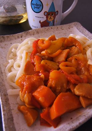 ラタトゥーユかけうどん-レシピのメイン写真