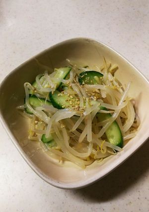 ダシダでおいしいキュウリとモヤシのナムル-レシピのメイン写真