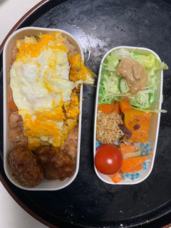 全てレンジ中華風親子丼味オムライス弁当-レシピのメイン写真