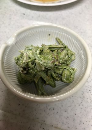 コゴミのマヨネーズ和え-レシピのメイン写真