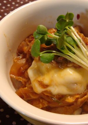 *中華風♥豚キムチのふわ玉丼*-レシピのメイン写真