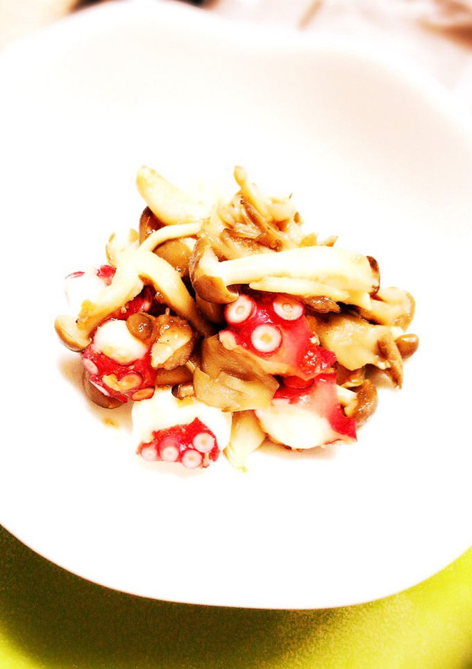 茅乃舎野菜だしで♩タコときのこの炒め物-レシピのメイン写真