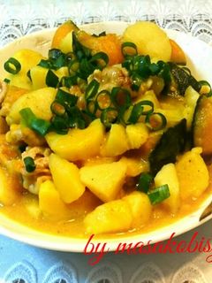 かぼちゃとじゃがいもの煮物-レシピのメイン写真