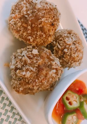 コロコロれんこん揚げバーグ-レシピのメイン写真