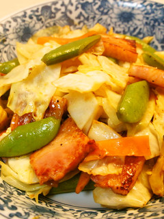 厚切りベーコン・春野菜のオイスター炒め-レシピのメイン写真