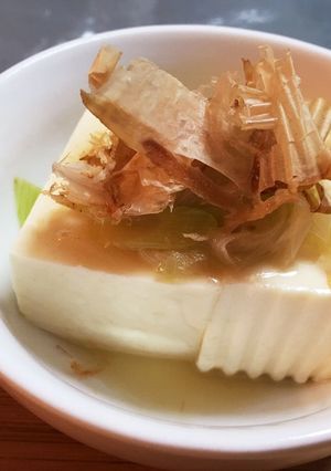 温豆腐の白ネギソースがけ-レシピのメイン写真