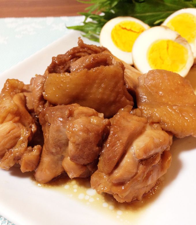簡単20分☆鶏もも肉とゆで卵のさっぱり煮-レシピのメイン写真