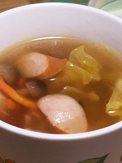 レンチンで野菜たっぷりスープ-レシピのメイン写真