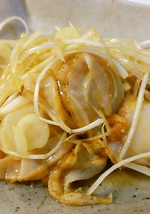 蒸しホタテに白髪ねぎ-レシピのメイン写真