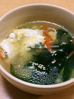 創味シャンタンでふわふわ卵スープ-レシピのメイン写真