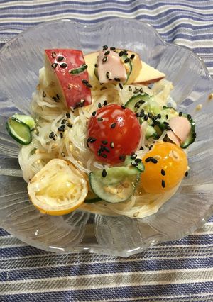 マヨネーズと胡麻油の変り春雨サラダ-レシピのメイン写真