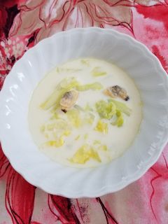 キャベツとあさりの優しい味ミルクスープ♪-レシピのメイン写真