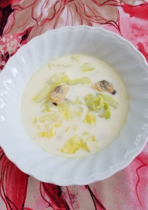 キャベツとあさりの優しい味ミルクスープ♪-レシピのメイン写真