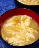 簡単！タケノコと油揚げのお味噌汁