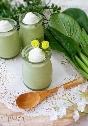 バナナと小松菜の♥ふわふわお野菜ムース-レシピのメイン写真