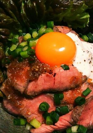 【炊飯器で】ローストビーフ丼-レシピのメイン写真