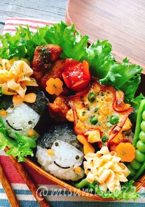 【キャラ弁】女の子おにぎり-レシピのメイン写真