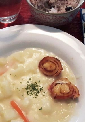 シチューに☆ベーコンと貝柱のソテー-レシピのメイン写真