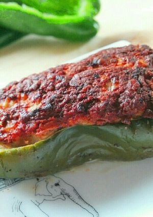 チーズ in ピーマン肉詰め-レシピのメイン写真