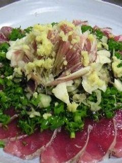 たっぷりの薬味が決め手!かつおのたたき-レシピのメイン写真