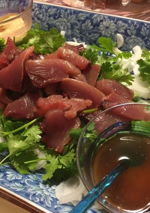 パクチーを使って♪変わり初カツオ-レシピのメイン写真