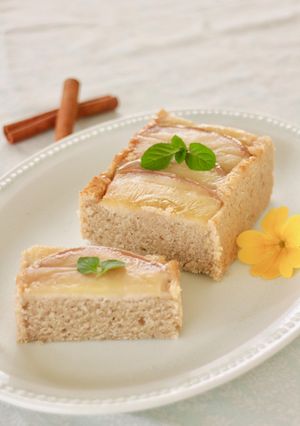 vegan,グルテンフリーりんごのケーキ-レシピのメイン写真