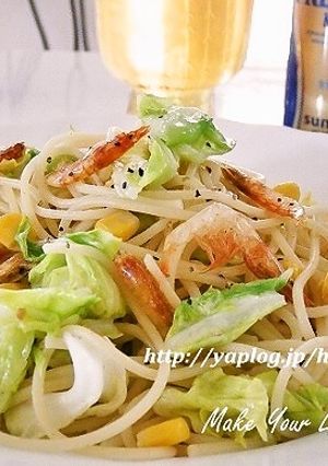春キャベツ&桜エビの柚子胡椒香る☆パスタ-レシピのメイン写真
