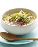 肉みそと豆もやしのスープ春雨